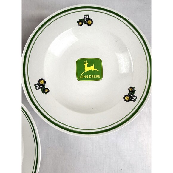 Set of 3 John Deere Tractor Soup Salad Cereal Bowl by Gibson 9” - Picture 3 of 14